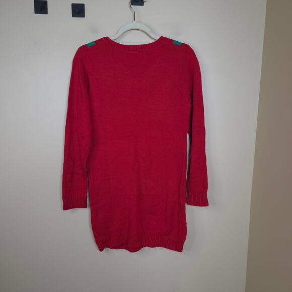 Holiday Christmas Mrs Claus Womens Ugly Sweater Dress or Long Tunic Size M - Picture 5 of 7